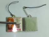 PVC LED keyring and phone screen cleaner