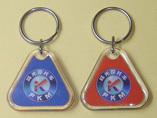 Promotional Acrylic Keyring Triangle Shape