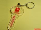 Acrylic Keyring Key Shape Keychain