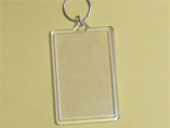 Rectangle Shape Customized Blank Acrylic Keyring