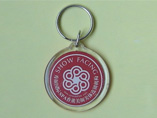 Acrylic Clear Round Shape Keyring