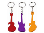 Guitar Shape Bottle Opener Keyring