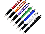 Advertising Plastic Custom Stylus Ball Pen with Rubber Tip Stylus Pen