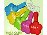 Micro USB data cable keyring for iphone ipad and Samsung phones