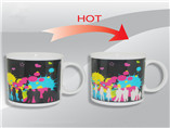 Custom Changing Color Magic Mug Logo Printed