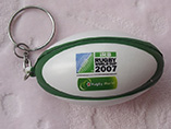 Rugby ball keychain cool sport style stress ball