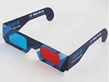 Custom Paper Anaglyph 3D Glasses for promotion