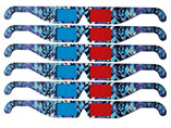 Custom Printed Logo 3d paper glasses for Promotion