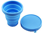 Outdoor Collapsible Custom Silicone Folding Coffee Cup Cover Lid