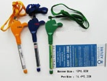 advertising gifts plastic banner pen with string fo