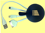 Promotional 3 in 1 USB Phone Charger Cable