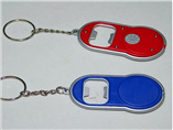 Personalized bottle opener keyring with flashlight