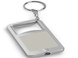 Custom Rectangle Bottle Opener LED Keychains