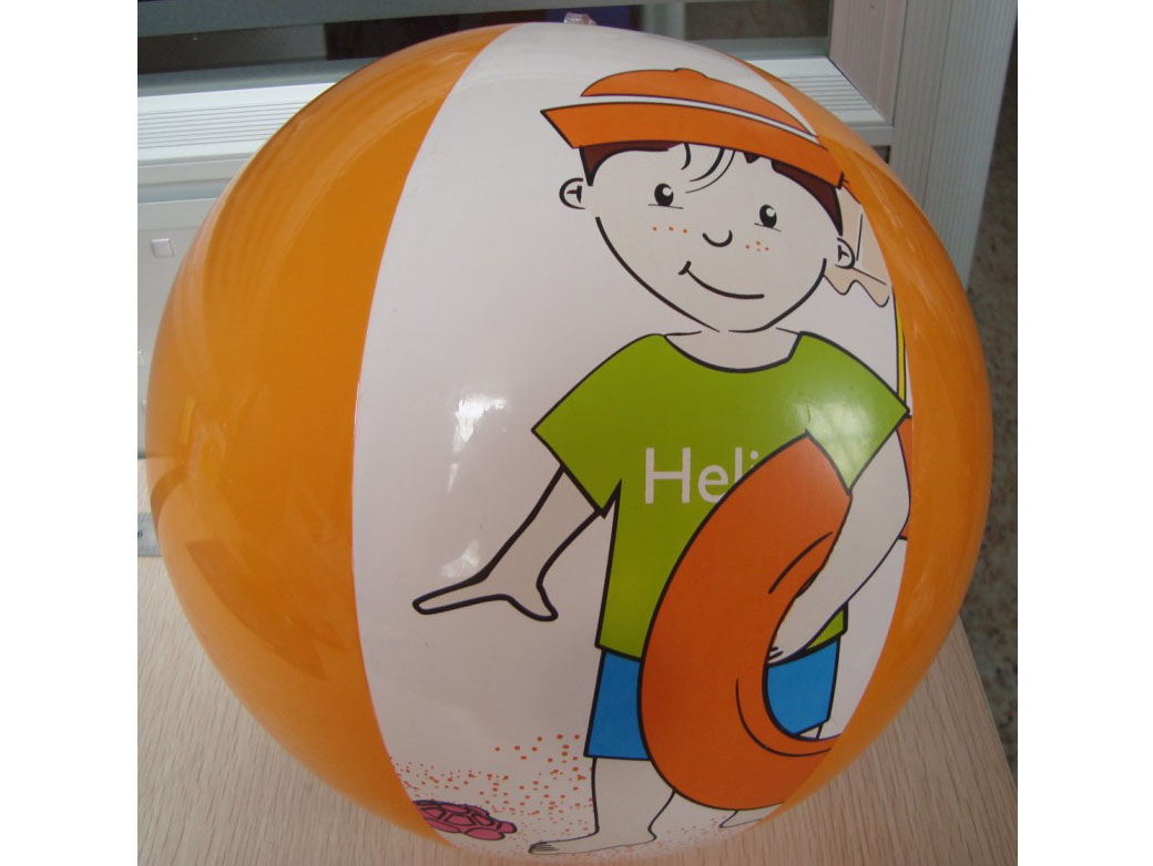 Inflatable PVC Beach Ball with Logo Printing