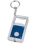 China Cheap Bottle Opener Keyring with Flashlights