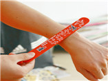 Touch screen pen stylus pen Silicone slap hand wristbands with logo print