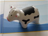 2016 dairy cow shaped 6cm high animal stress reliever for promo