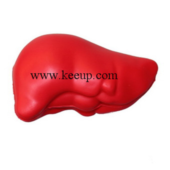 red liver PU stress reliever toys for promo