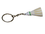 custom badminton stress reliever keychain