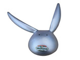 personalized rabbit head with long ears stress reli