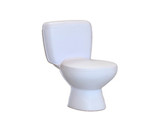 white PU stress ball toliet shape