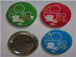 Custom tinplate badge for garment and uniform with 