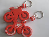 Wholesale motorcycle shape eva foam keychain with custom logo