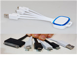 Branding multiple usb charging cable 4 in 1 flashin