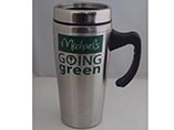 Customized logo printing stainless steel mug with h