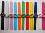 Colorful silicone wristband watch for children