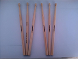 Drumstick wood pencil with personalized branded logo