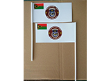 Laminated paper hand flag for sports supporter
