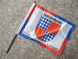 Imprinted small stick flags