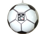 Football shape 18 inch inflatable beach ball for promotion