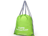 Customized fashion sports waterproof drawstring bag
