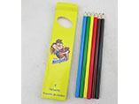 7 inch length custom color pencil set with paint barrel