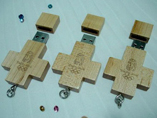 Cross Wooden USB flash drive