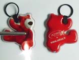 Bear Shape PVC LED Keychains