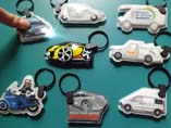 Car shaped PVC LED Keychains