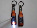 Bottle Shaped PVC LED Keyrings
