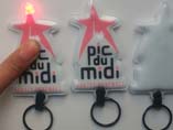 Star PVC LED keyring