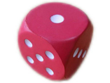 Pink Dice Stress ball