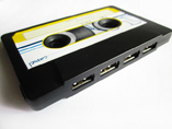 Magnetic tape style 4 port USB HUB