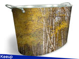 Galvanized Metal Ice Bucket