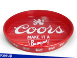Promotional Red Metal Tray