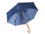 Advertising Umbrella With Wood Crook Handle