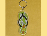 Slipper Shaped Acrylic Keyring