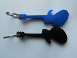 Guitar Shaped Metal Keyring