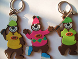 Cartoon Bear PVC Keychains