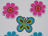 Flower Shaped Paper Fridge Magnet